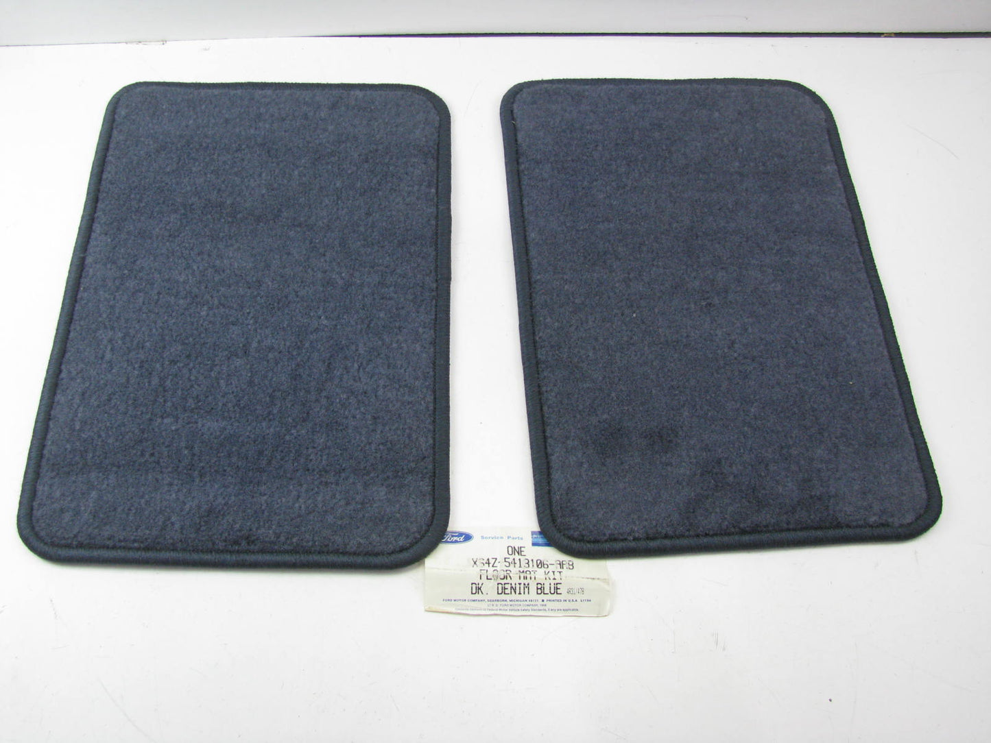 OEM Ford Rear Floor Mat Set ( DK. Denim Blue) For 97-99 Tracer Escort