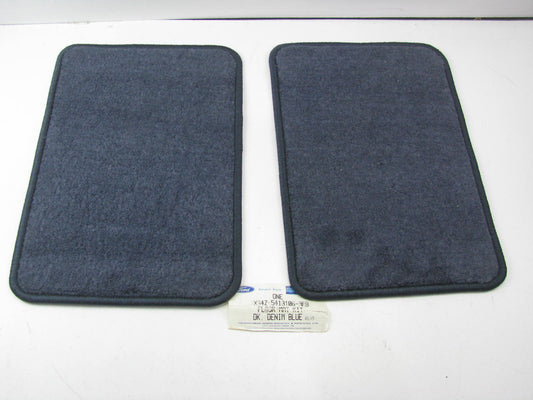 OEM Ford Rear Floor Mat Set ( DK. Denim Blue) For 97-99 Tracer Escort