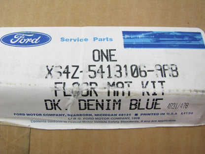 OEM Ford Rear Floor Mat Set ( DK. Denim Blue) For 97-99 Tracer Escort