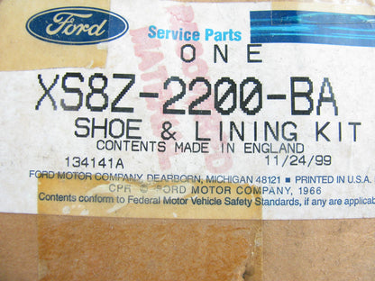 NEW - OEM Ford Rear Drum Brake Shoes XS8Z-2200-BA