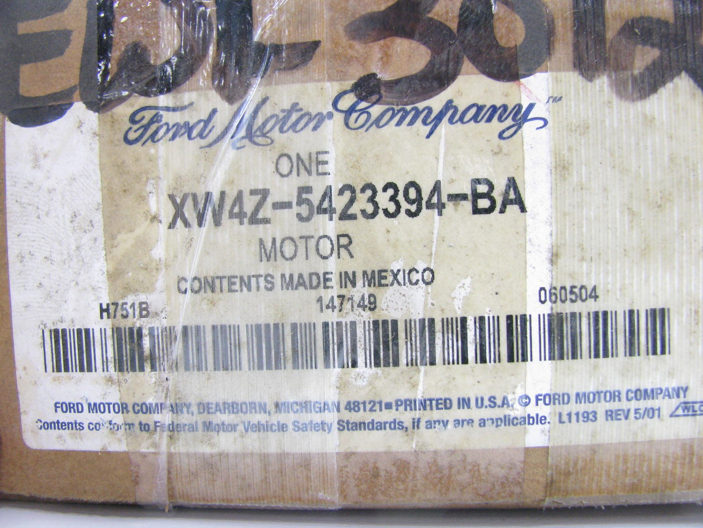 New Ford XW4Z-5423394-BA REAR Passenger Window MOTOR ONLY For 2000-06 Lincoln LS