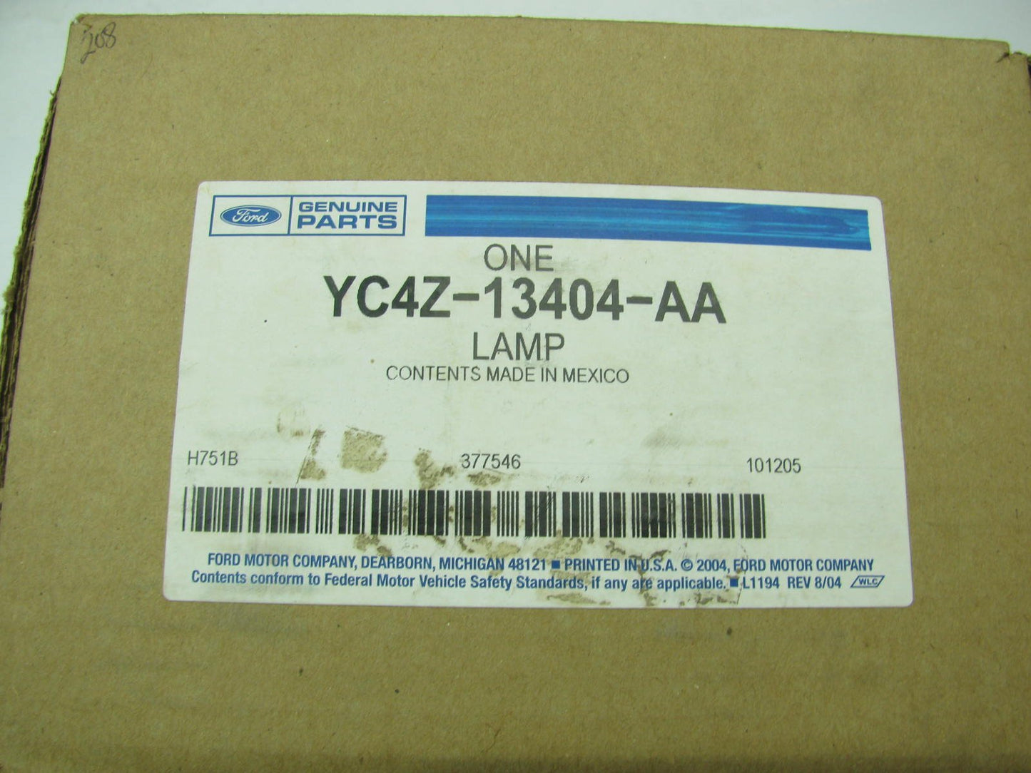 NOS OEM Ford YC4Z-13404-AA Tail Light Lamp - 2001-2002 Super Duty Ford F250 F350