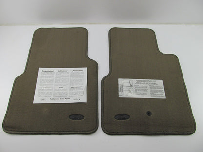 Medium Dark Parchment Brown NOS OEM Ford Floor Mat Set YL3Z-1513086-DAA
