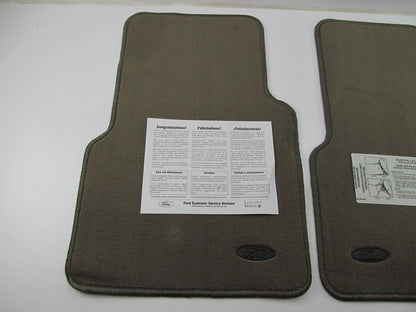Medium Dark Parchment Brown NOS OEM Ford Floor Mat Set YL3Z-1513086-DAA