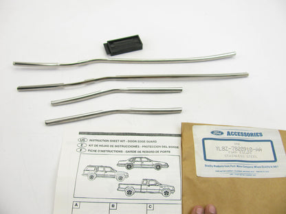 SET - OEM Ford YL8Z-7820910-AA STAINLESS STEEL Door Edge Gaurds For 01-06 Escape