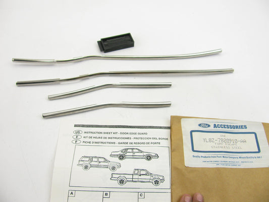 SET - OEM Ford YL8Z-7820910-AA STAINLESS STEEL Door Edge Gaurds For 01-06 Escape