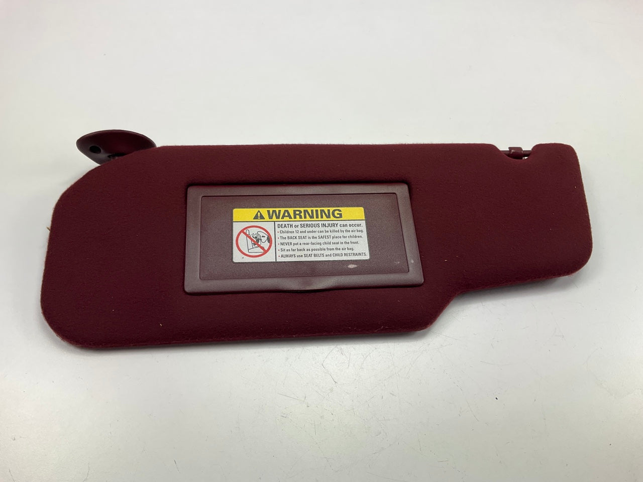 NOS OEM Ford YW7Z-5404105-EAG Left Drivers RED Sun Visor - 1994-1996 Crown Vic.