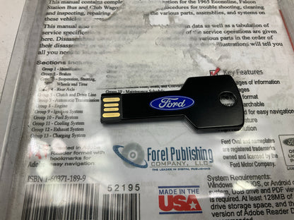 Forel Publishing USB-10039 Shop Manual - 1965 Ford Econoline, Comes On USB Stick
