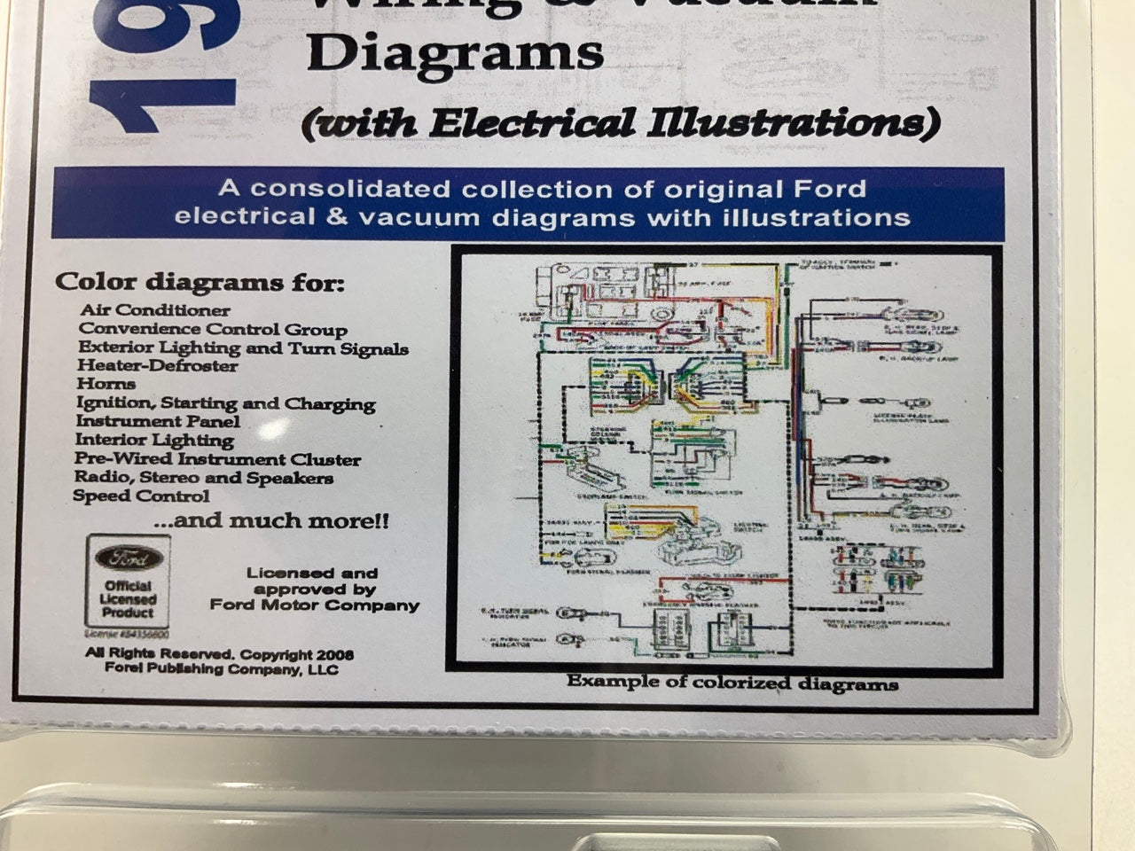 1967 Colorized Mustang Wiring And Vacuum Diagrams Manual (USB) USB10017