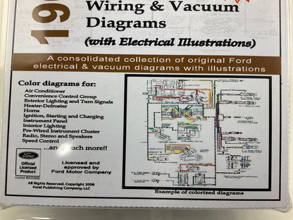 1968 Colorized Mustang Wiring And Vacuum Diagrams Manual (USB) USB10018