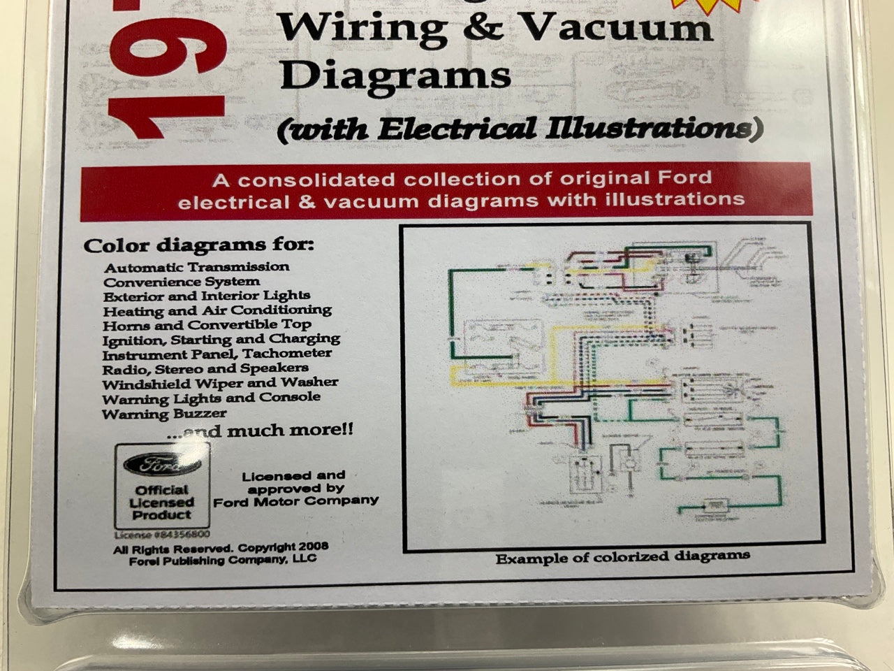 1970 Colorized Mustang Wiring And Vacuum Diagrams Manual (USB) USB10020