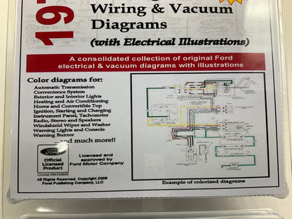 1970 Colorized Mustang Wiring And Vacuum Diagrams Manual (USB) USB10020