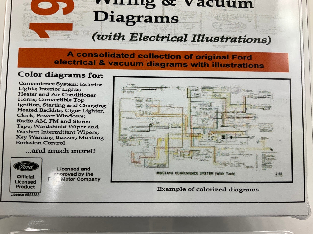 1971 Colorized Mustang Wiring And Vacuum Diagrams Manual (USB) USB10021