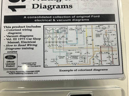 1973 Colorized Mustang Wiring And Vacuum Diagrams Manual (USB) USB10023