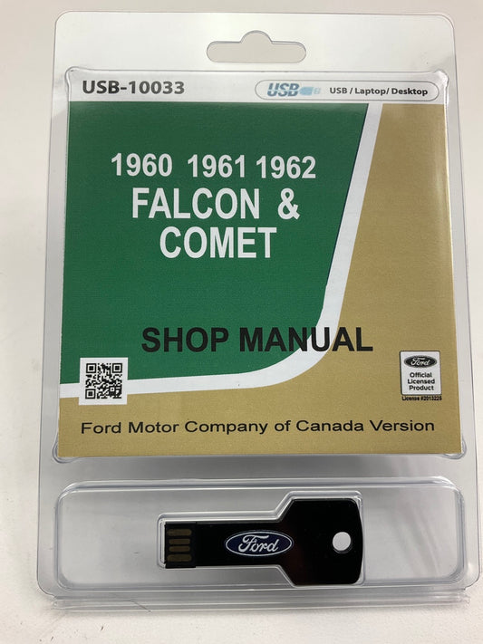 1960-1962 Ford Falcon And Comet Shop Manual (USB) USB10033