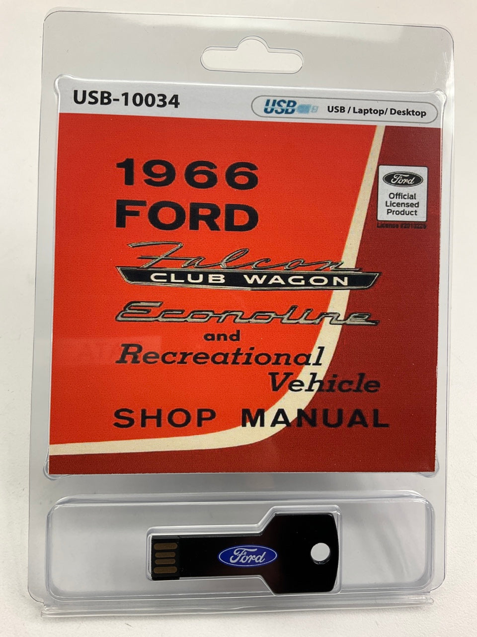 1966 Ford Falcon Club Wagon Econoline & Recreational Shop Manual (USB) USB10034