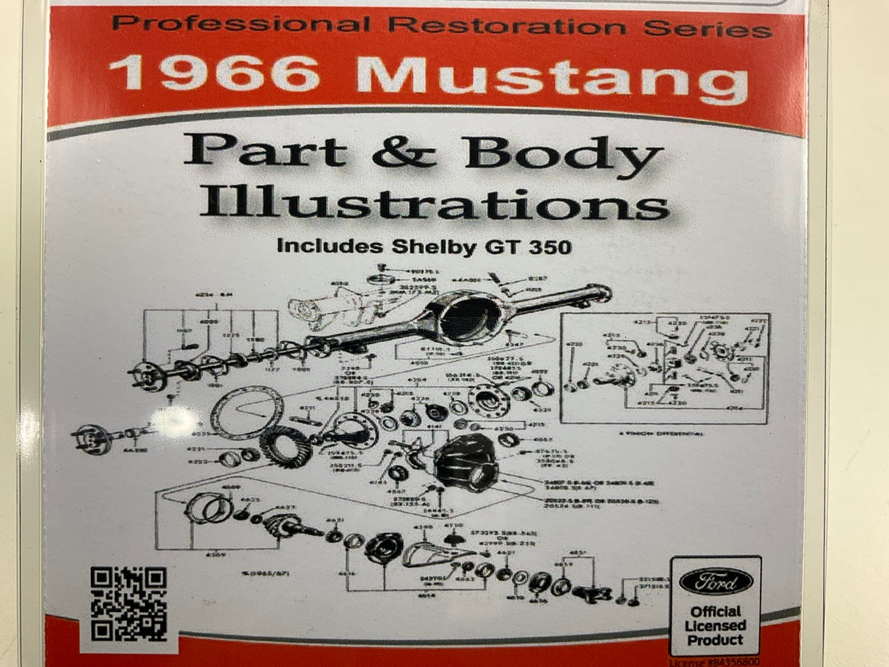 1966 Mustang Part And Body Illustrations Manual (USB) USB10044