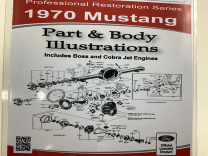 1970 Mustang Part And Body Illustrations Manual (USB) USB10048