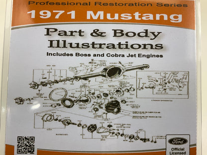 1971 Mustang Part And Body Illustrations Manual (USB) USB10049