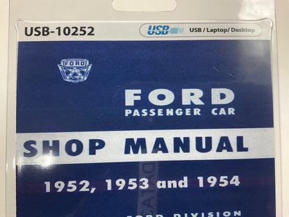 1952, 1953, And 1954 Ford Passenger Car Shop Manual (USB) USB10252