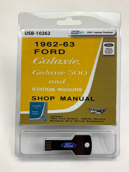 1962-1963 Ford Galaxie & Station Wagons Shop Manual (USB) USB10262