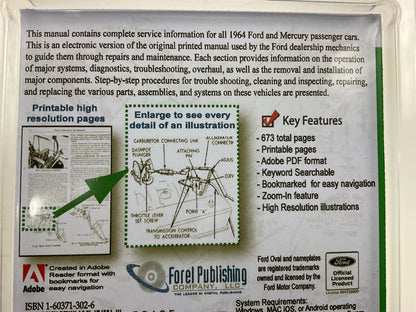 1964 Ford And Mercury Shop Manual (USB) USB10264