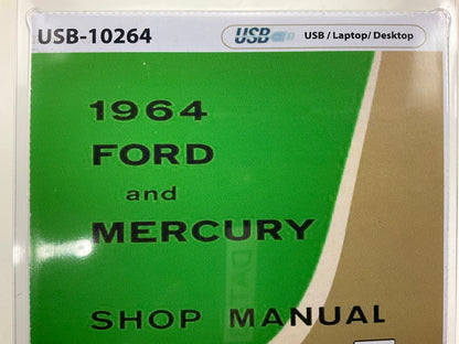 1964 Ford And Mercury Shop Manual (USB) USB10264