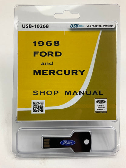 1968 Ford And Mercury Shop Manual (USB) USB10268