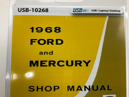 1968 Ford And Mercury Shop Manual (USB) USB10268