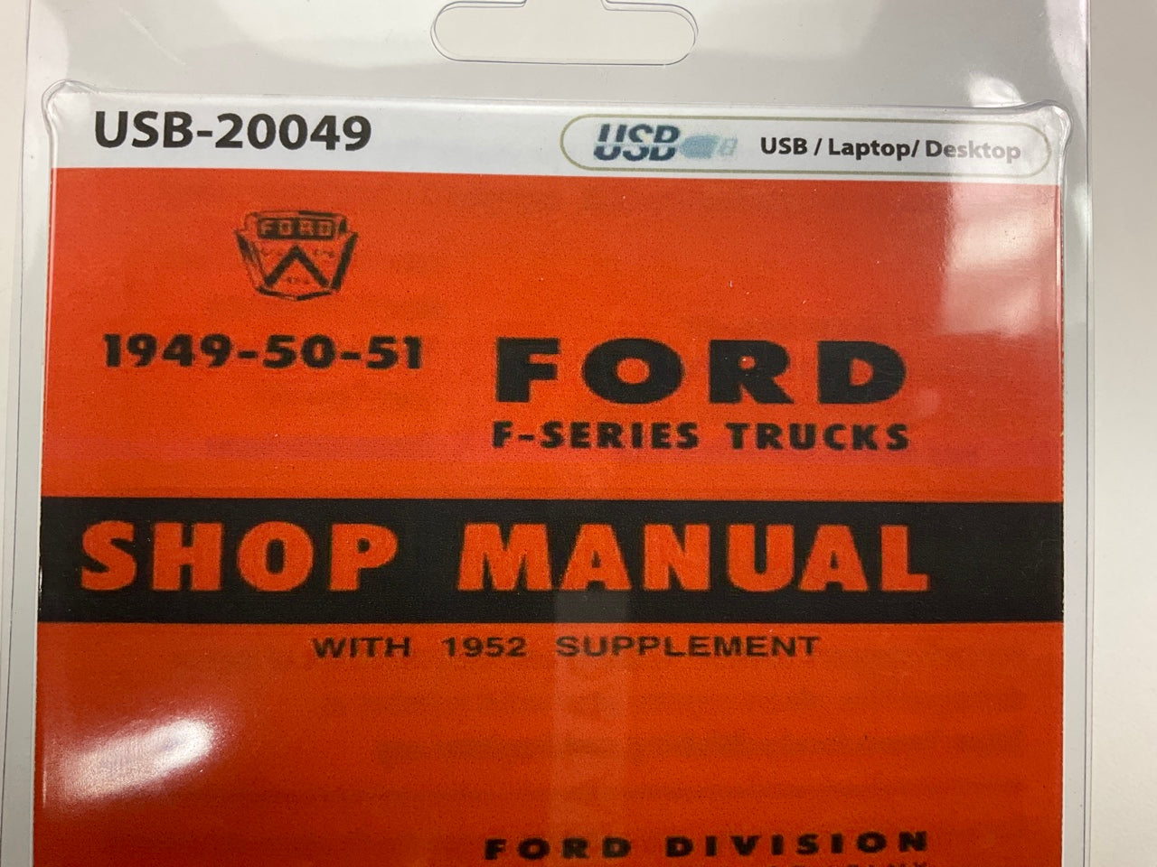 1949 1950 1951 Ford Truck Shop Manual (USB) USB20049