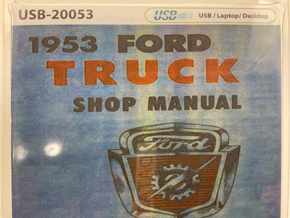 1953 Ford Truck Shop Manual (USB) USB20053