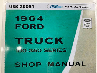 1964 Ford Truck Shop Manual (USB) USB20064