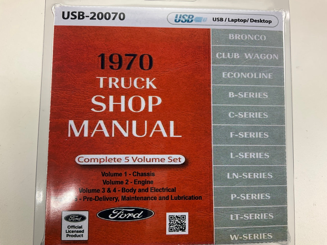 1970 Ford Truck Shop Manual (USB) USB20070