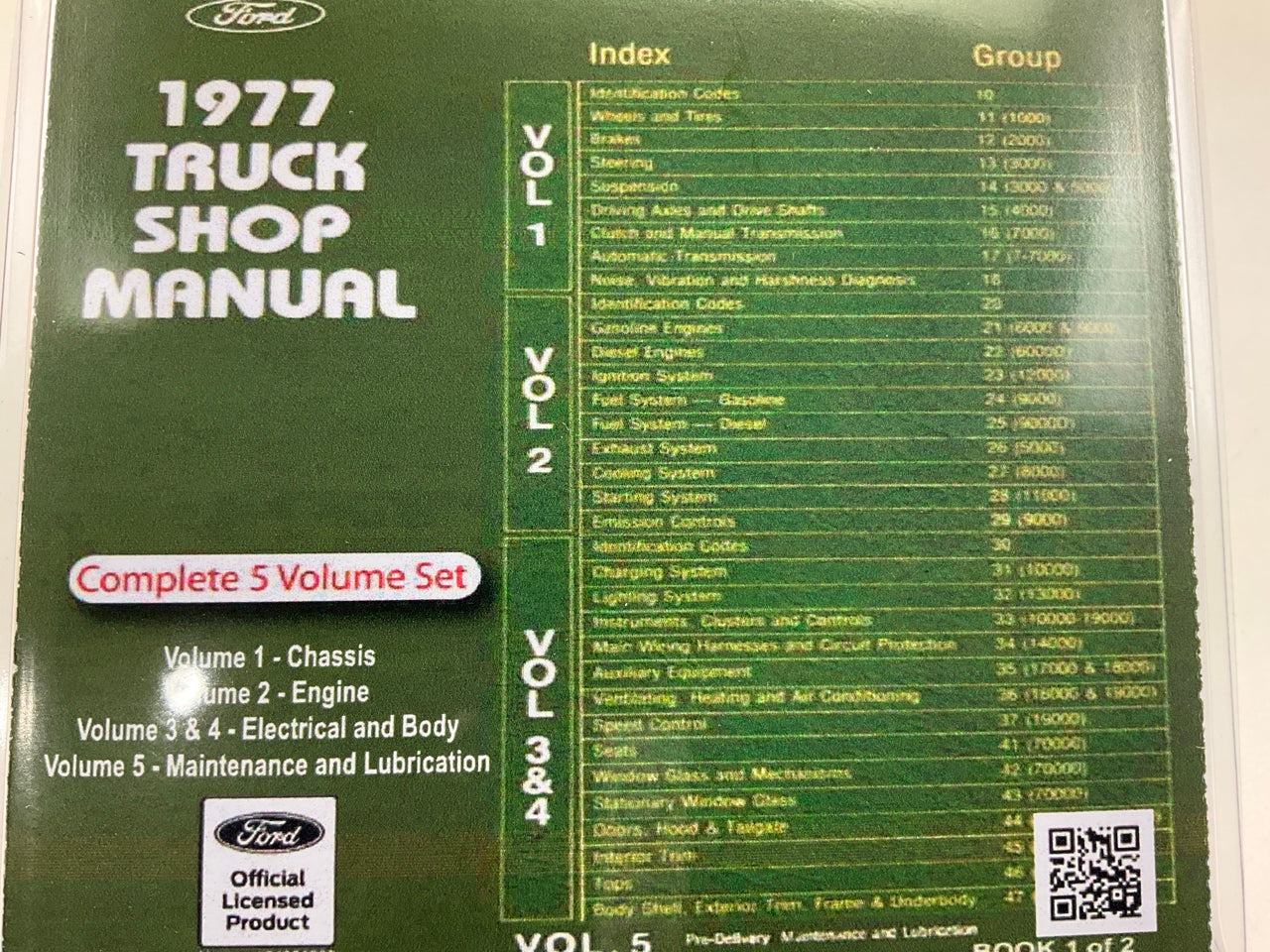 1977 Ford Truck Shop Manual (USB) USB20077