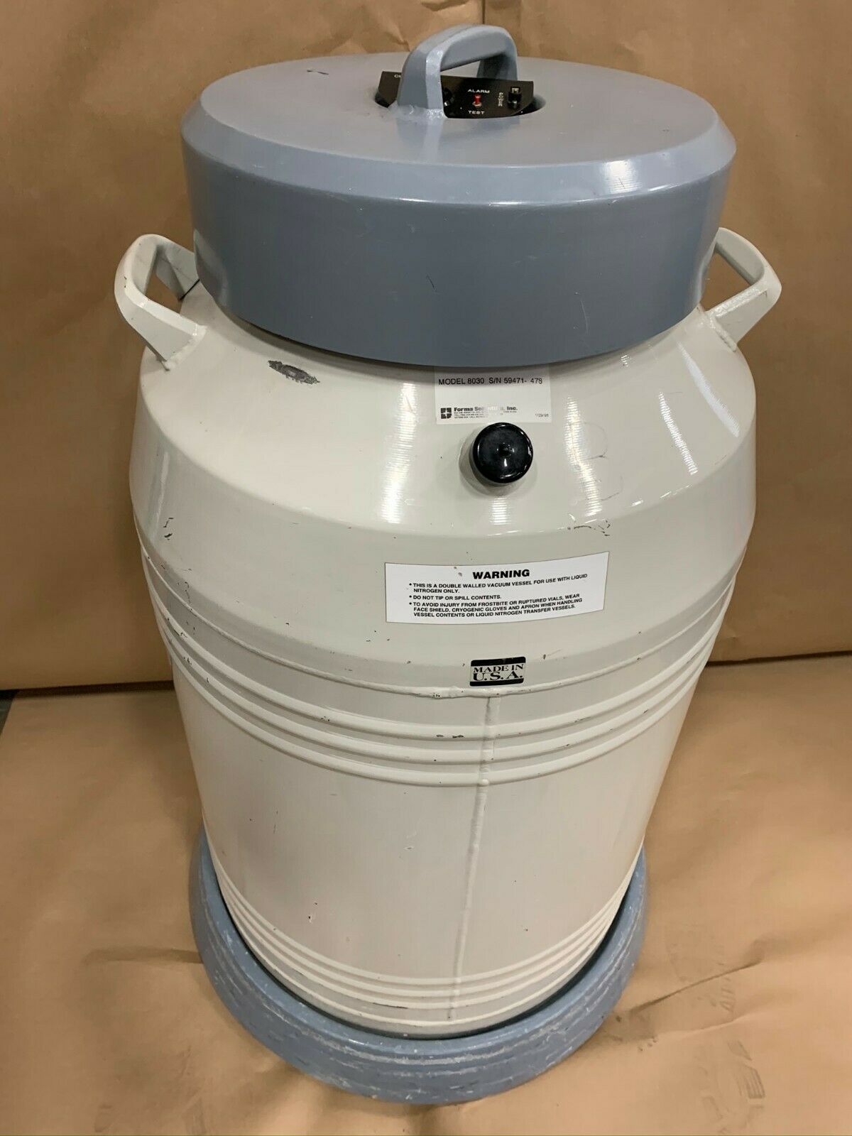 Forma Scientific 8030 Nitrogen Storage Tank Cryogenic CRYOMED 60 Liters
