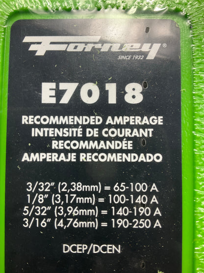 Forney 30905 E7018, Stick Electrode, 5/32 In X 5 Pound