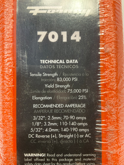 Forney 32110 E7014, Steel Electrode, 1/8 In X 10 Pound