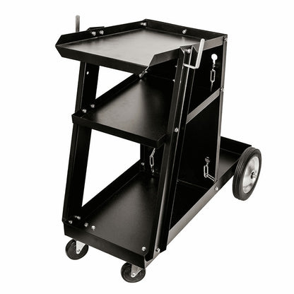 Forney 332 Portable Welding Cart, 3-Shelves With Cylinder Rack