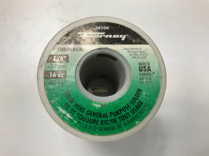 Forney 38106 Solder, General Purpose Repair, Solid Core, 1/8 In, 16 Ounce
