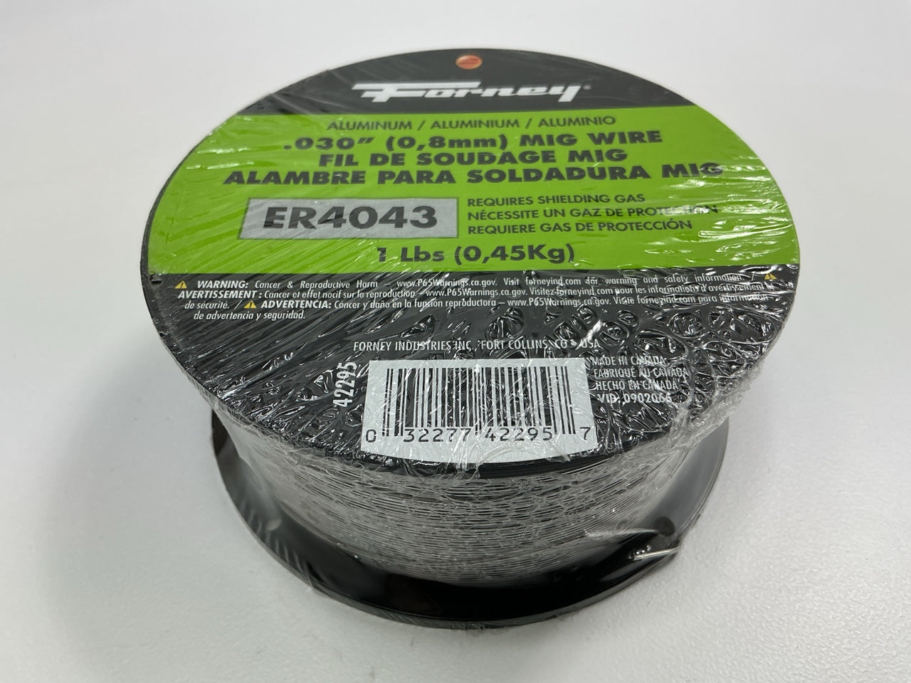 Forney 42295 ER4043 Aluminum Mig Welding Wire .030'' AWS A5.10 Wire Spool 1 Lb