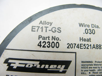 Forney 42300 E71T-GS Steel Flux Core Welding Wire, .030'' 2.00 Lb