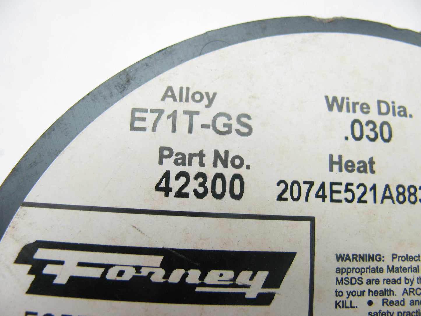 Forney 42300 E71T-GS Steel Flux Core MIG Welding Wire, .030'', (2 Lbs Spool)