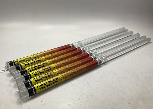 36 Pcs - Forney 48492 Fluxed Bronze Brazing Rod 3/32 X 36'' - 6 Packs Of 6 Each