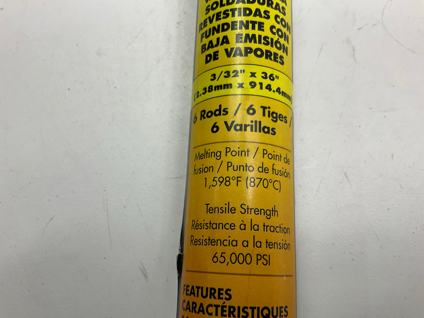 6 Pcs. Forney 48492 Fluxed Bronze Brazing Rod 3/32 X 36''