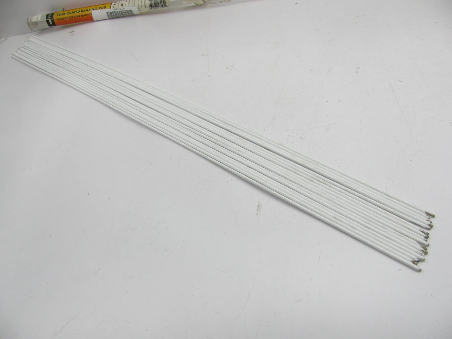 Forney 48495 4 Lbs Flux Coated Bronze Brazing Low Fuming Rod - 3/32'' X 36''