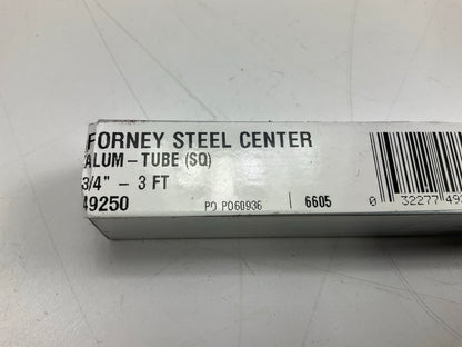 Forney 49250 Aluminum Square Tubing, 3/4'' X 3/4'', 36'' LONG