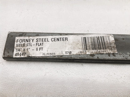 (4) Forney 49447 1/4'' X 1'' X 6 Feet Mild Steel Flat Stock, A36 Mild Carbon Steel