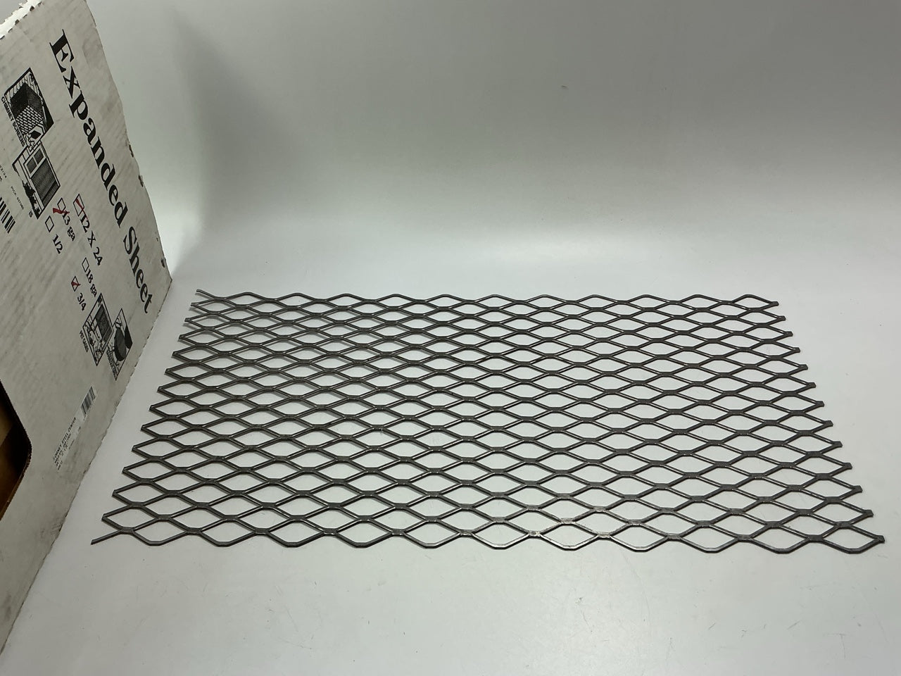 Forney 49612 - 12'' X 24'' - 13 Gauge Steel Expanded Metal - 3/4'' O/C Spacing