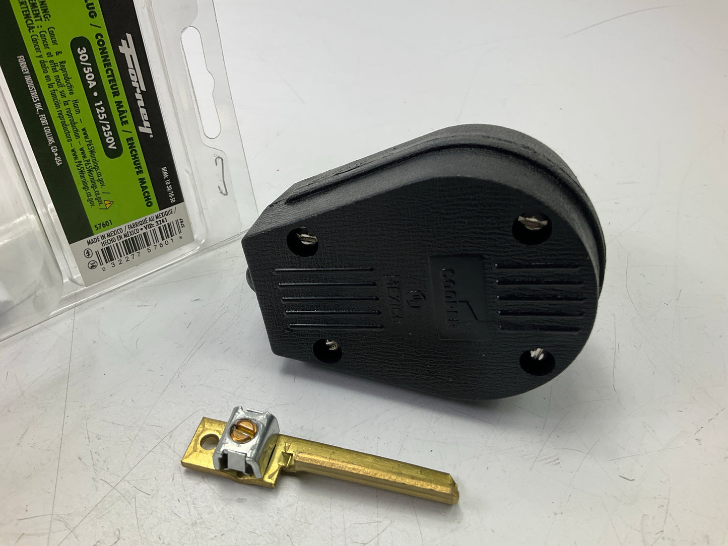 Forney 57601 Electrical Plug, Crowfoot Style 30/50A, 125/250V, Nema 10-30 10-50