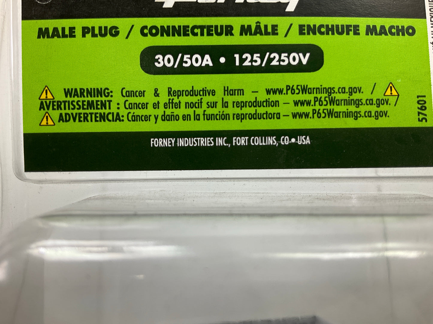 Forney 57601 Electrical Plug, Crowfoot Style 30/50A, 125/250V, Nema 10-30 10-50